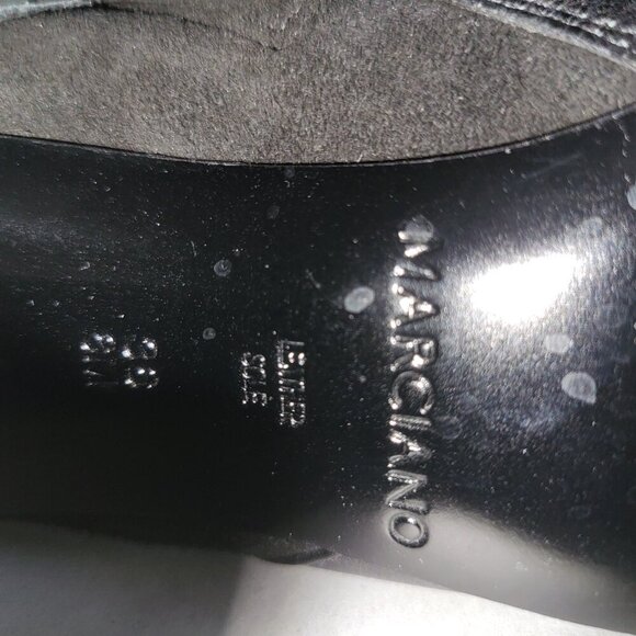 AUTHENTIC MARCIANO LEATHER STILLETTO ANKLE BOOTIES SZ 6 - Picture 11 of 12
